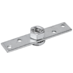 Płyta montażowa do rolek w bramie przesuwnej 100x20 mm