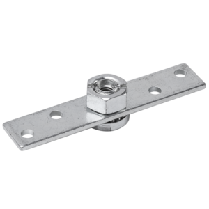 Płyta montażowa do rolek w bramie przesuwnej 100x20 mm