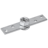 Płyta montażowa do rolek w bramie przesuwnej 150x25 mm