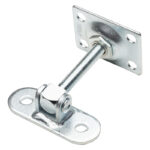 Zawias regulowany PSG M12 z szyldem 115x40 mm - z platerem