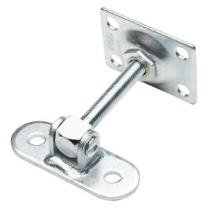 Zawias regulowany PSG M12 z szyldem 115x40 mm - z platerem