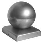 Daszek ozdobny z kulą na słupek 70x70 mm (surowy)