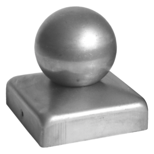Daszek ozdobny z kulą na słupek 100x100 mm (surowy)