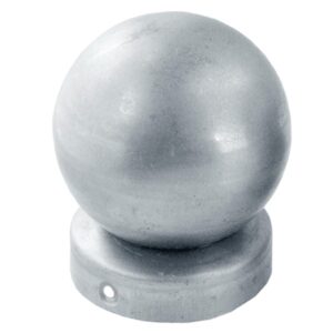 Daszek ozdobny z dużą kulą na rurę fi 77 mm (ocynk)