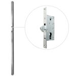 Słupek 60x40x1,5x2000 mm z kasetą i zamkiem hakowym H60
