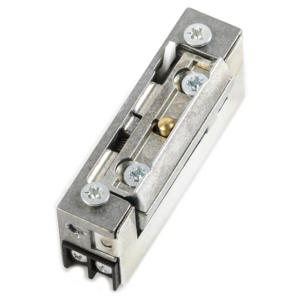 Elektrozaczep symetryczny do furtki lub drzwi 16,5 mm (R5) - z regulacją, pamięcią i blokadą, 12 V