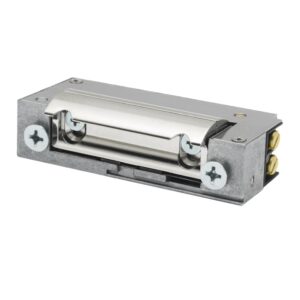 Elektrozaczep symetryczny wąski 12V AC/DC standardowy – wzmocniona sprężyna