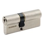 Wkładka bębenkowa PSG 30/40 mm - Nikiel satyna Asymetryczna