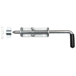 Rygiel do bramy lub furtki ze sprężyną 220x12 mm, ocynkowany