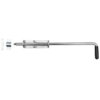 Rygiel do bramy lub furtki ze sprężyną. 420x14 mm, ocynkowany