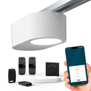 Napęd do bramy garażowej Serenia 1100 io Connect z zewnętrznym nadajnikiem 3-kanałowym, fotokomórkami i Connectivity Kit