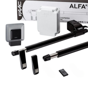 Zestaw ALFA 414 FAAC do bram skrzydłowych z lampą ostrzegawczą FAAC XLED 230V/115V/24V