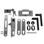 Zestaw zamka wpuszczanego Gatemaster (ozdobna klamka)