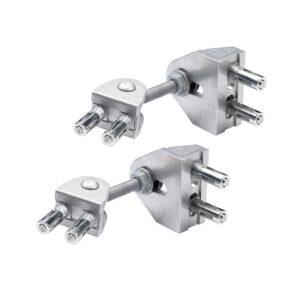 Zawias 4D Locinox BoltonHD M12 - Srebrny (2 szt.)