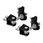 Zawias 4D Locinox BoltonHD M16 - Czarny (2 szt.)