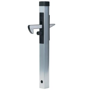 Zaczep do bramy z odbojnikiem gumowym do profilu 40-60 mm, aluminium