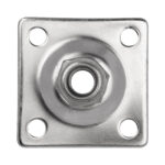 Szyld nierdzewny Pinox pod zawias M16 (80x80) - Surowy