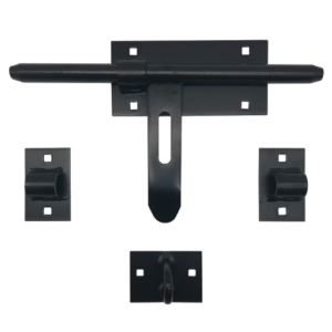 Zasuwa do drzwi lub bramy 340 mm czarna